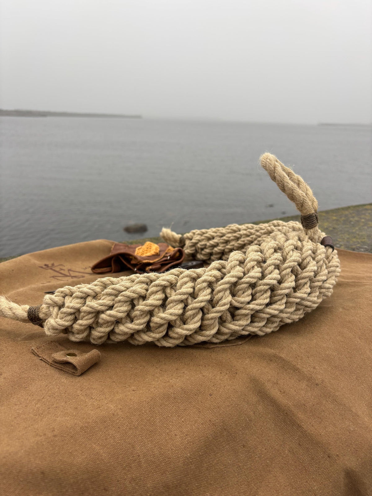 Hemp Bow Fender – Handmade Rope Fender for Classic Wooden Boats