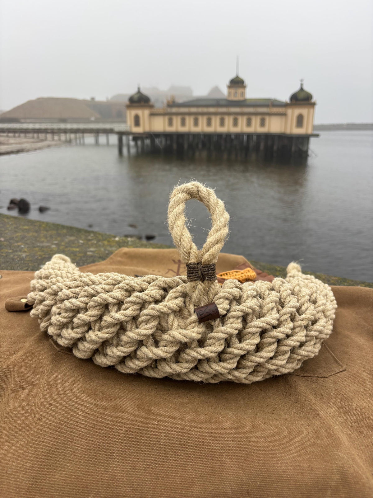 Hemp Bow Fender – Handmade Rope Fender for Classic Wooden Boats
