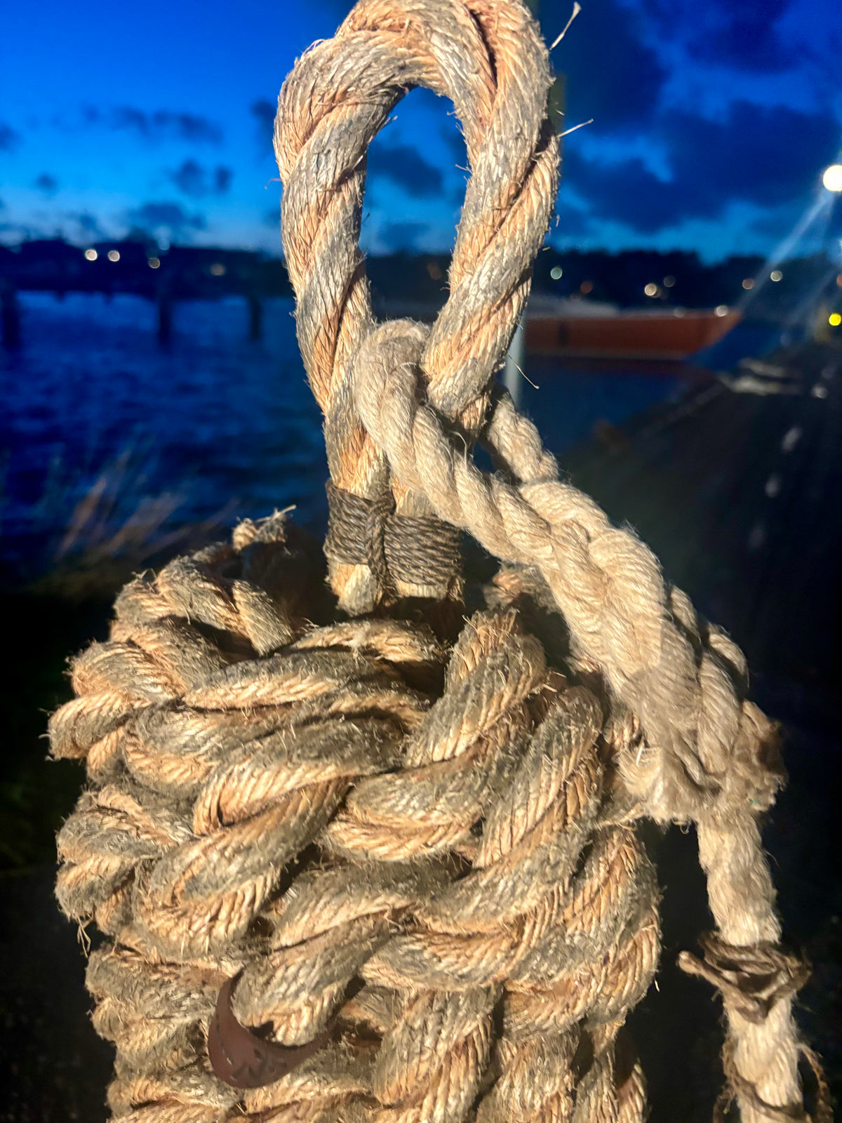 Yacht Rope Fender - Handmade for Larger Boats with Heritage Manila Rope
