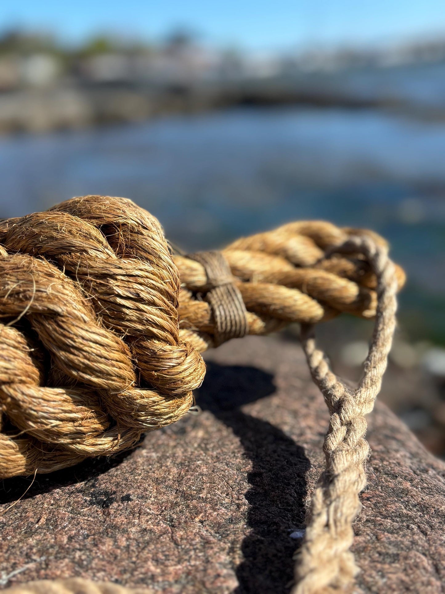 Spliced Hemp Fender Line – Handmade Rope Line for Boat Fenders
