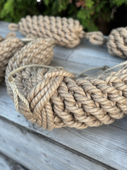 Hemp Bow Fender – Handmade Rope Fender for Classic Wooden Boats