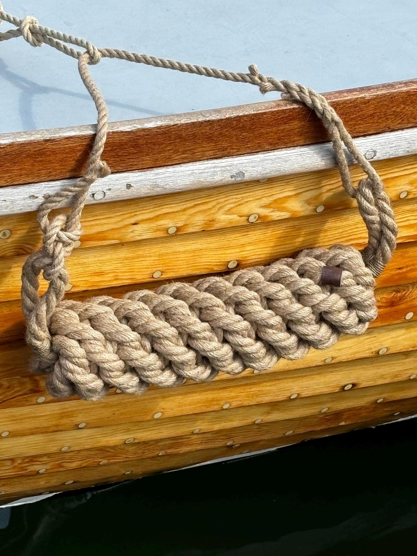 Horizontal Hemp Rope Fender – Handmade Boat Fender for Side Protection