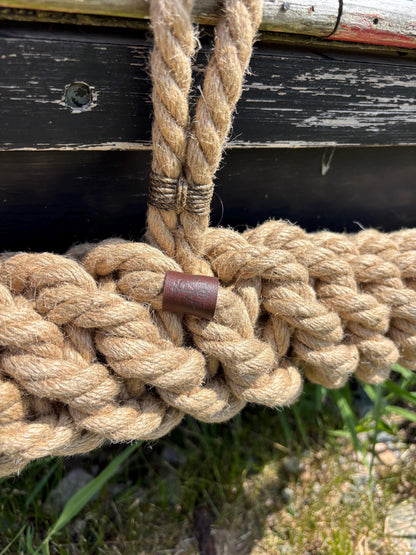 Custom Extra Long Horizontal Hemp Rope Fender – Handmade Boat Fender for Extended Protection