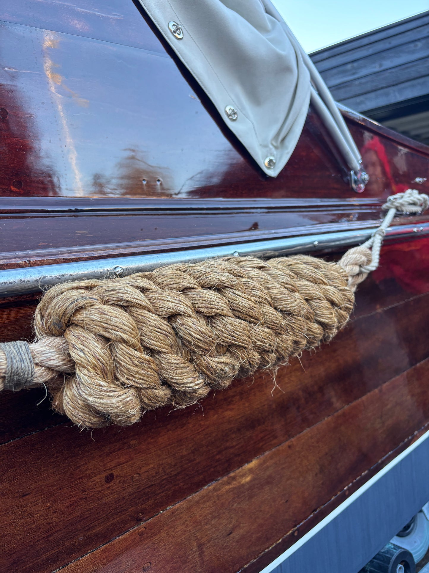 Horizontal Manila Rope Fender – Handmade Boat Fender for Side Protection