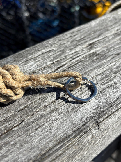 Hemp Rope Fender Key Ring – Handmade Nautical Accessory