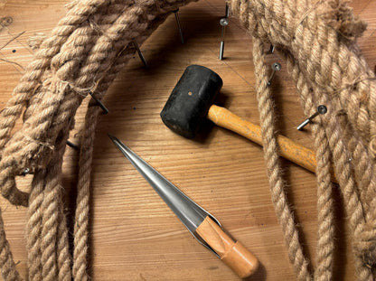 Hemp Bow Fender – Handmade Rope Fender for Classic Wooden Boats