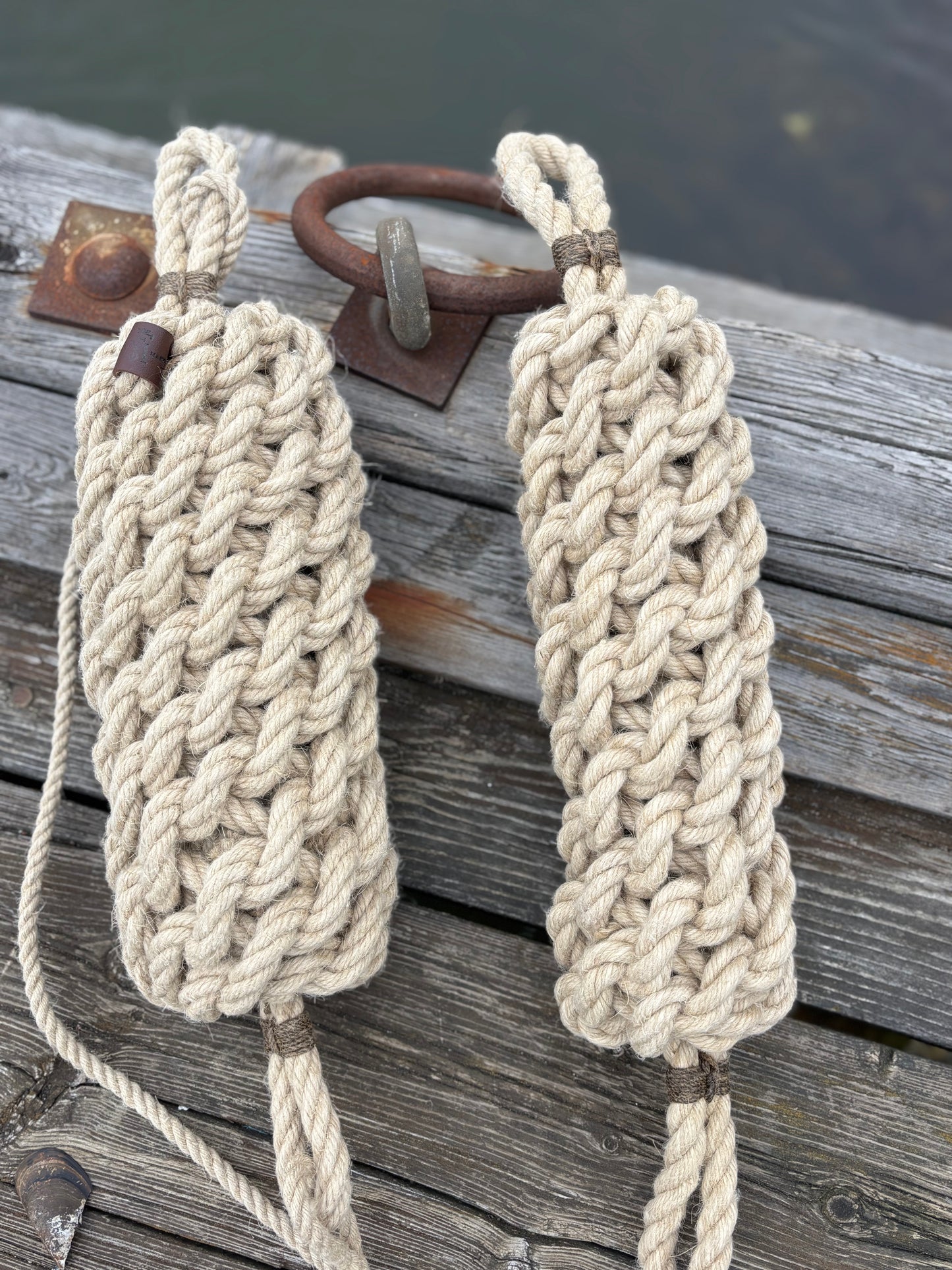 Horizontal Hemp Rope Fender – Handmade Boat Fender for Side Protection