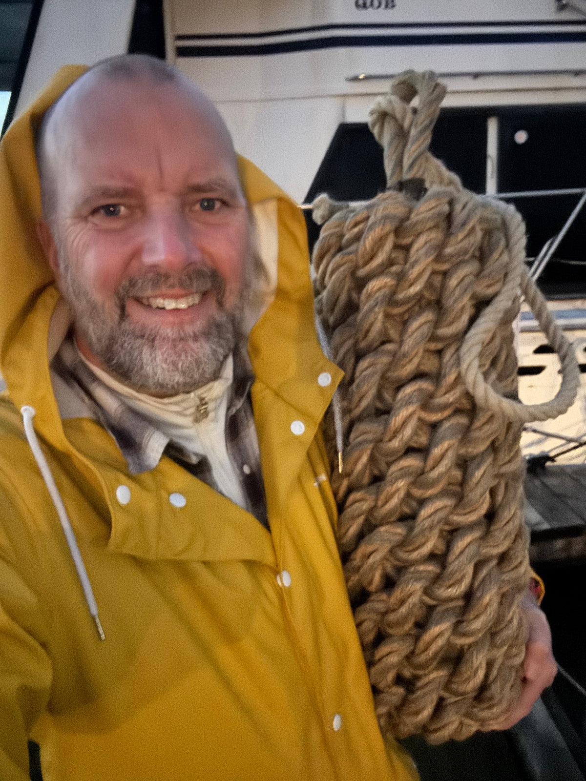 Yacht Rope Fender - Handmade for Larger Boats with Heritage Manila Rope