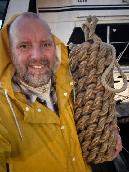 Yacht Rope Fender - Handmade for Larger Boats with Heritage Manila Rope