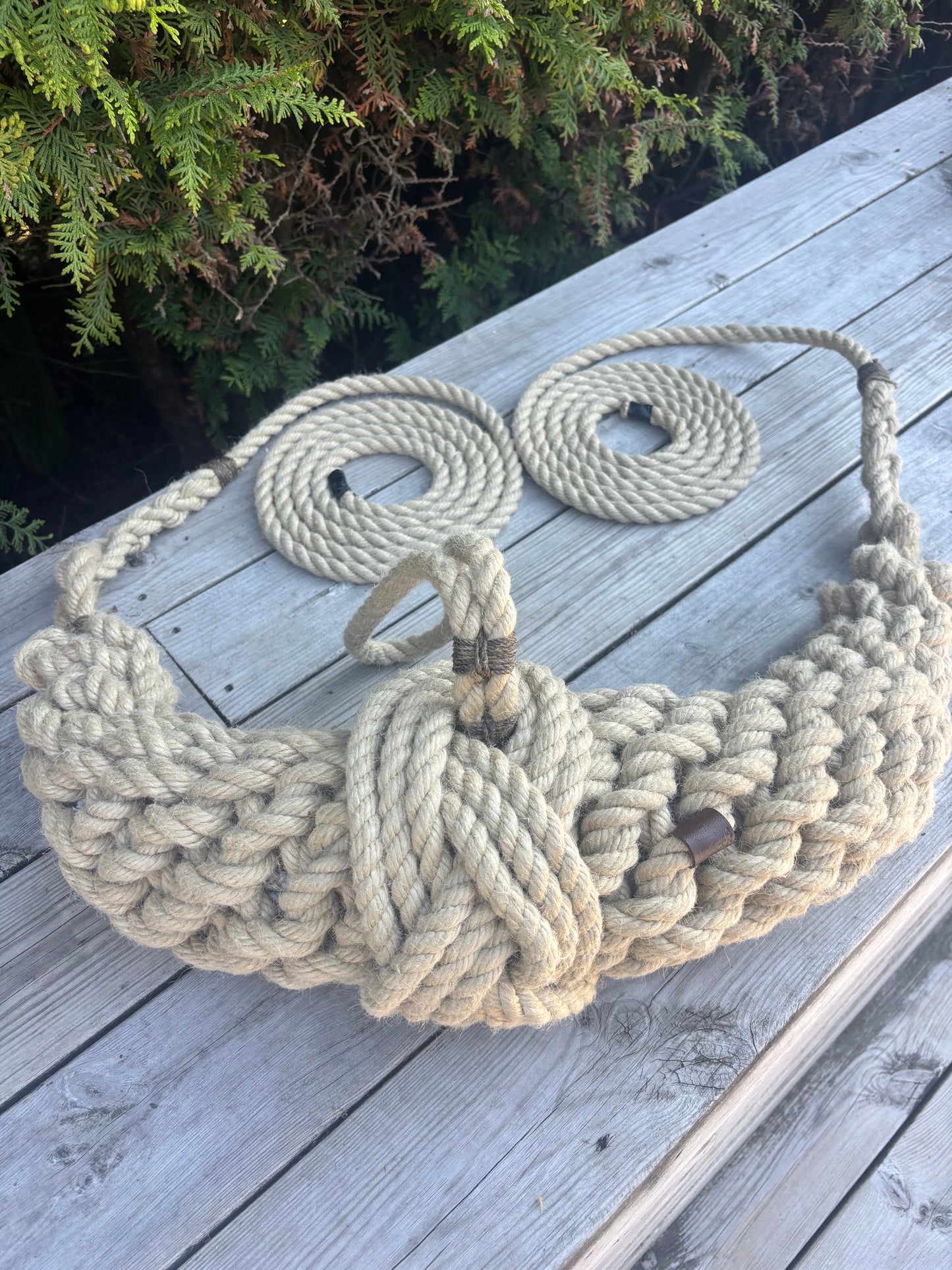 Hemp Bow Fender – Handmade Rope Fender for Classic Wooden Boats