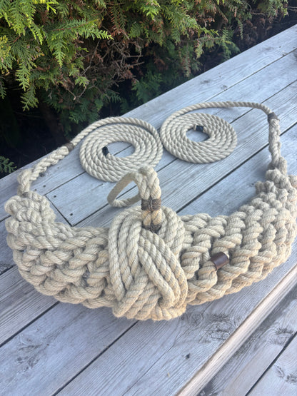 Hemp Bow Fender – Handmade Rope Fender for Classic Wooden Boats