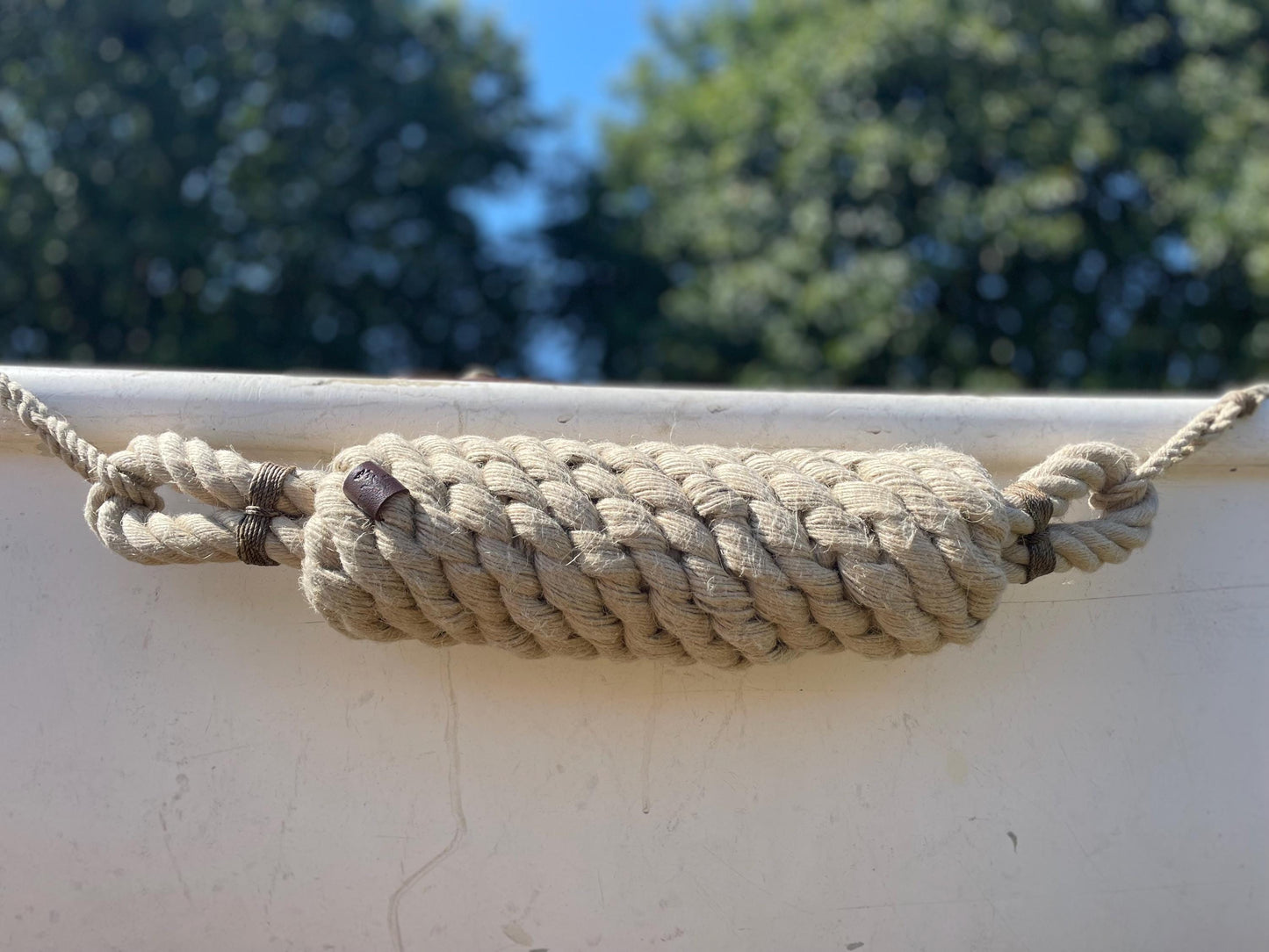 Horizontal Hemp Rope Fender – Handmade Boat Fender for Side Protection