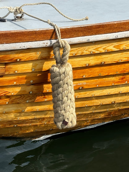 Classic Hemp Rope Fender – Handmade Boat Fender for Wooden Boats
