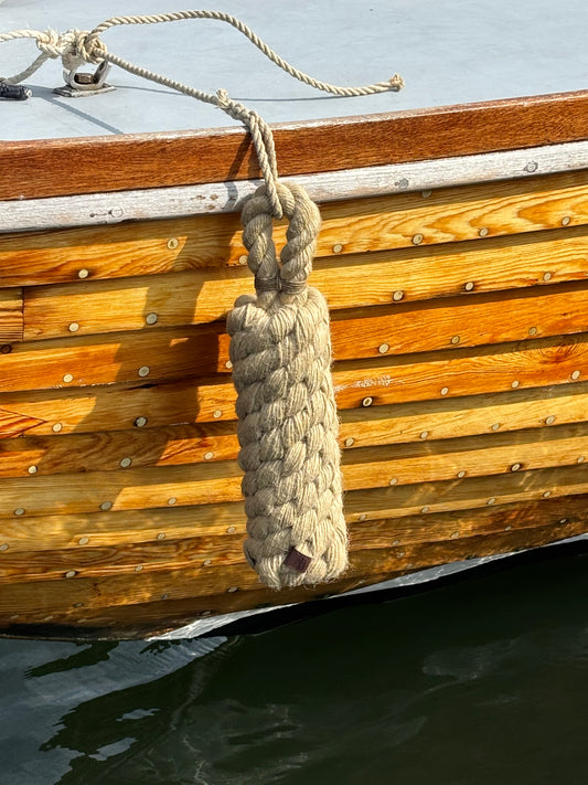 Classic Hemp Rope Fender – Handmade Boat Fender for Wooden Boats