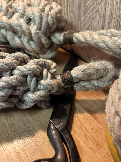 Hemp Bow Fender – Handmade Rope Fender for Classic Wooden Boats