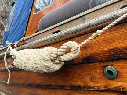 Horizontal Hemp Rope Fender – Handmade Boat Fender for Side Protection