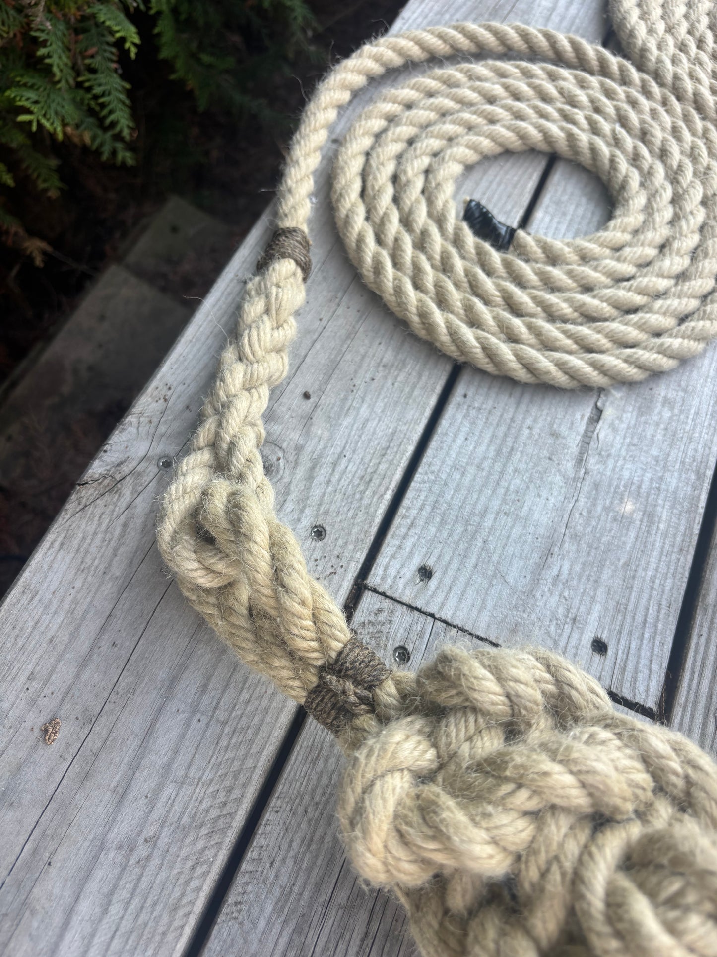 Hemp Bow Fender – Handmade Rope Fender for Classic Wooden Boats