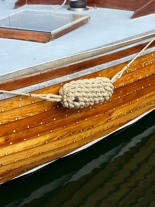 Horizontal Wide Hemp Rope Fender – Handmade Boat Fender for Maximum Protection