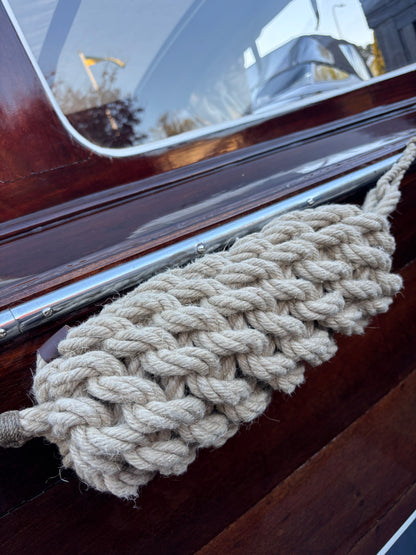 Horizontal Wide Hemp Rope Fender – Handmade Boat Fender for Maximum Protection