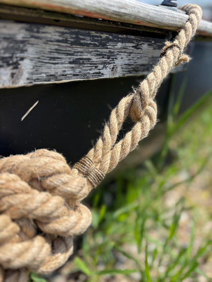 Custom Extra Long Horizontal Hemp Rope Fender – Handmade Boat Fender for Extended Protection