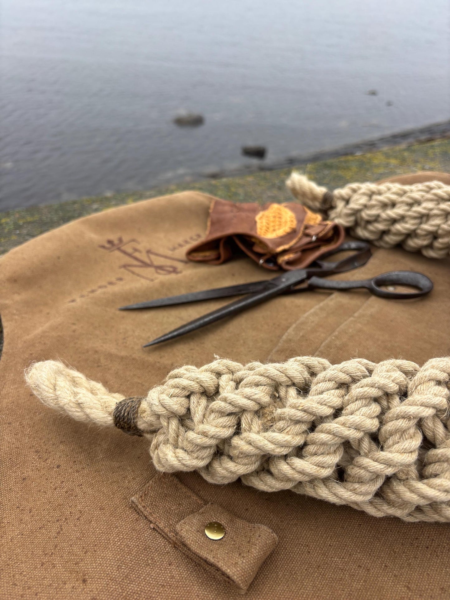 Hemp Bow Fender – Handmade Rope Fender for Classic Wooden Boats