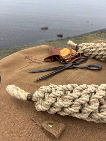 Hemp Bow Fender – Handmade Rope Fender for Classic Wooden Boats