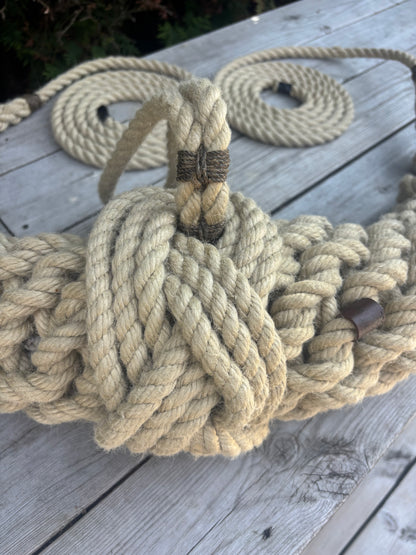Hemp Bow Fender – Handmade Rope Fender for Classic Wooden Boats