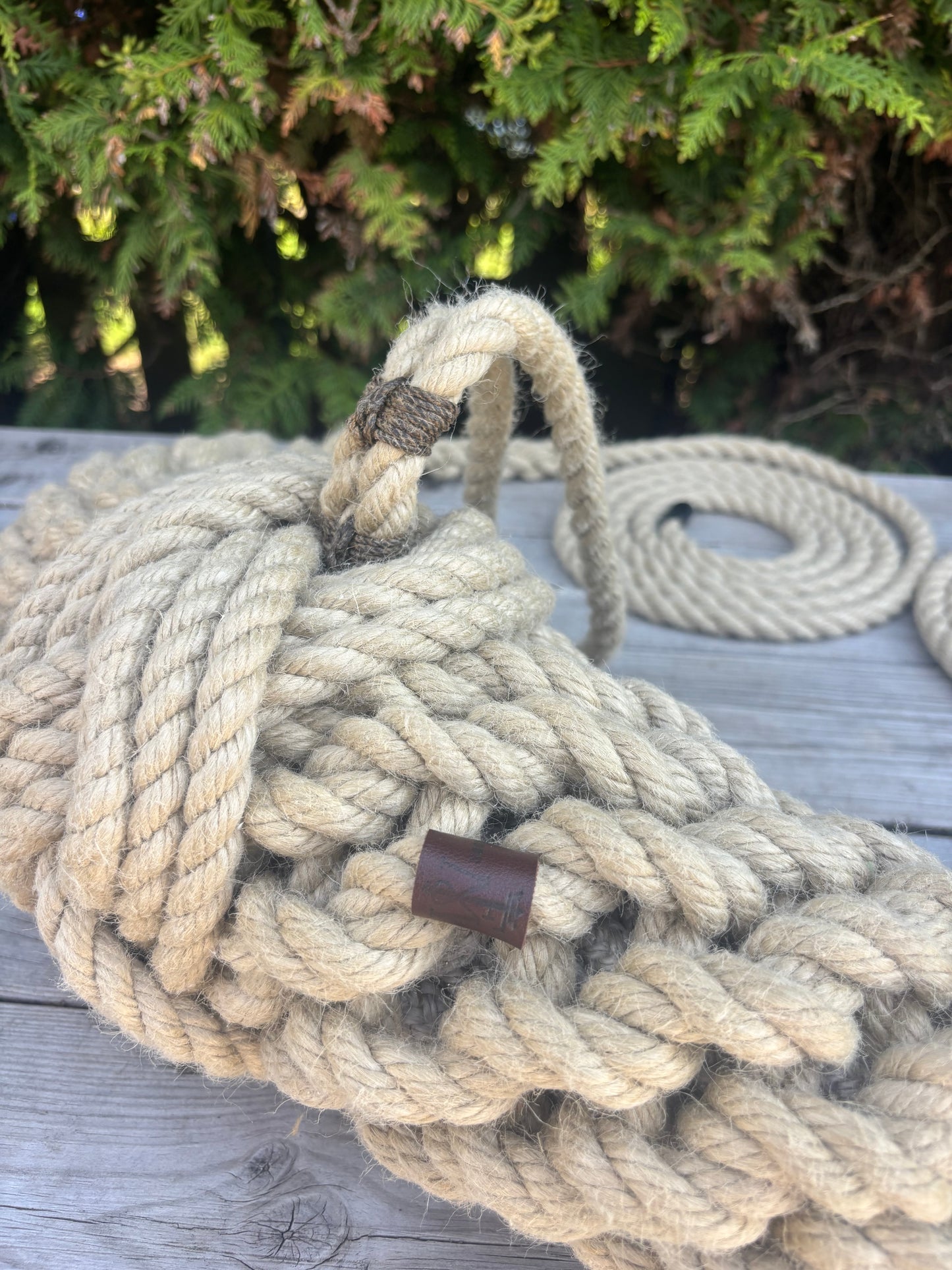 Hemp Bow Fender – Handmade Rope Fender for Classic Wooden Boats