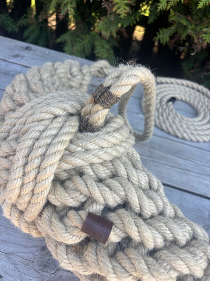 Hemp Bow Fender – Handmade Rope Fender for Classic Wooden Boats