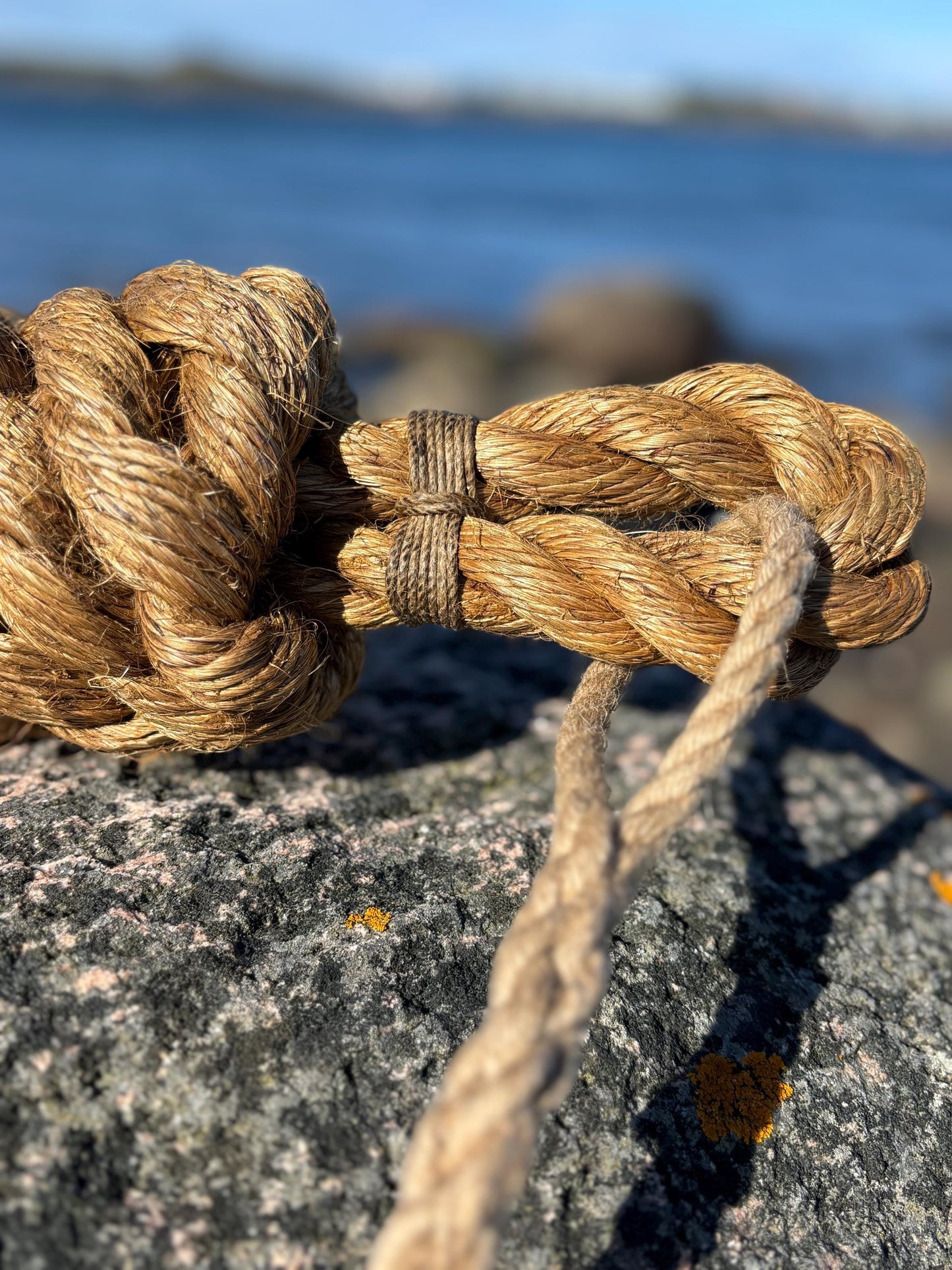 Spliced Hemp Fender Line – Handmade Rope Line for Boat Fenders