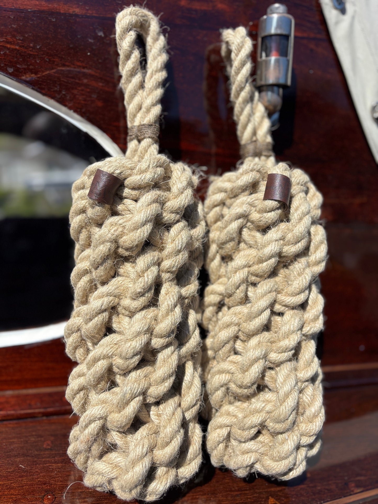Classic Hemp Rope Fender – Handmade Boat Fender for Wooden Boats