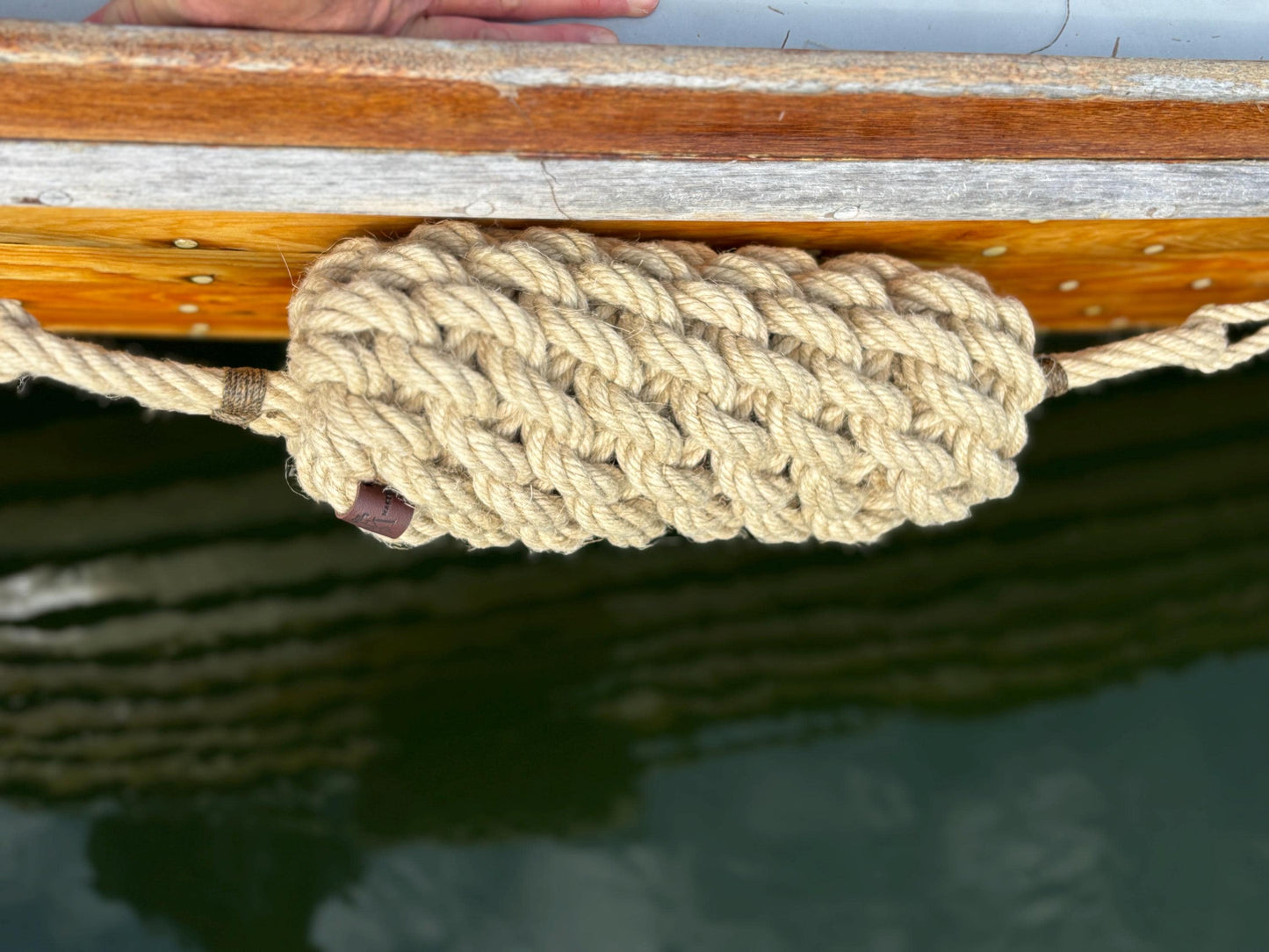 Horizontal Wide Hemp Rope Fender – Handmade Boat Fender for Maximum Protection