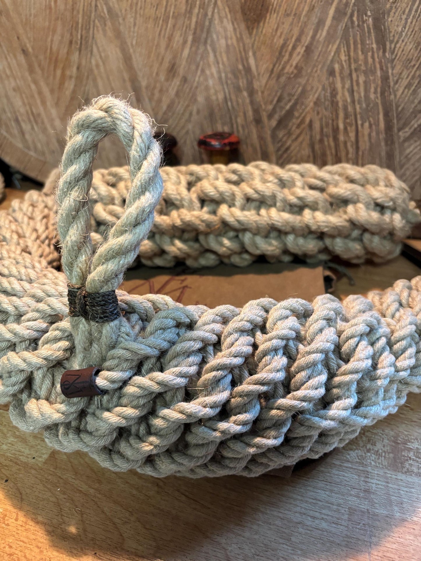 Hemp Bow Fender – Handmade Rope Fender for Classic Wooden Boats
