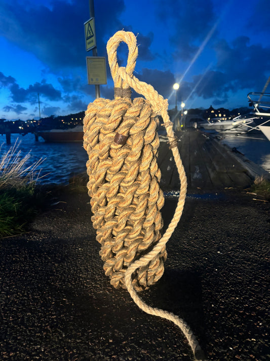 Yacht Rope Fender - Handmade for Larger Boats with Heritage Manila Rope