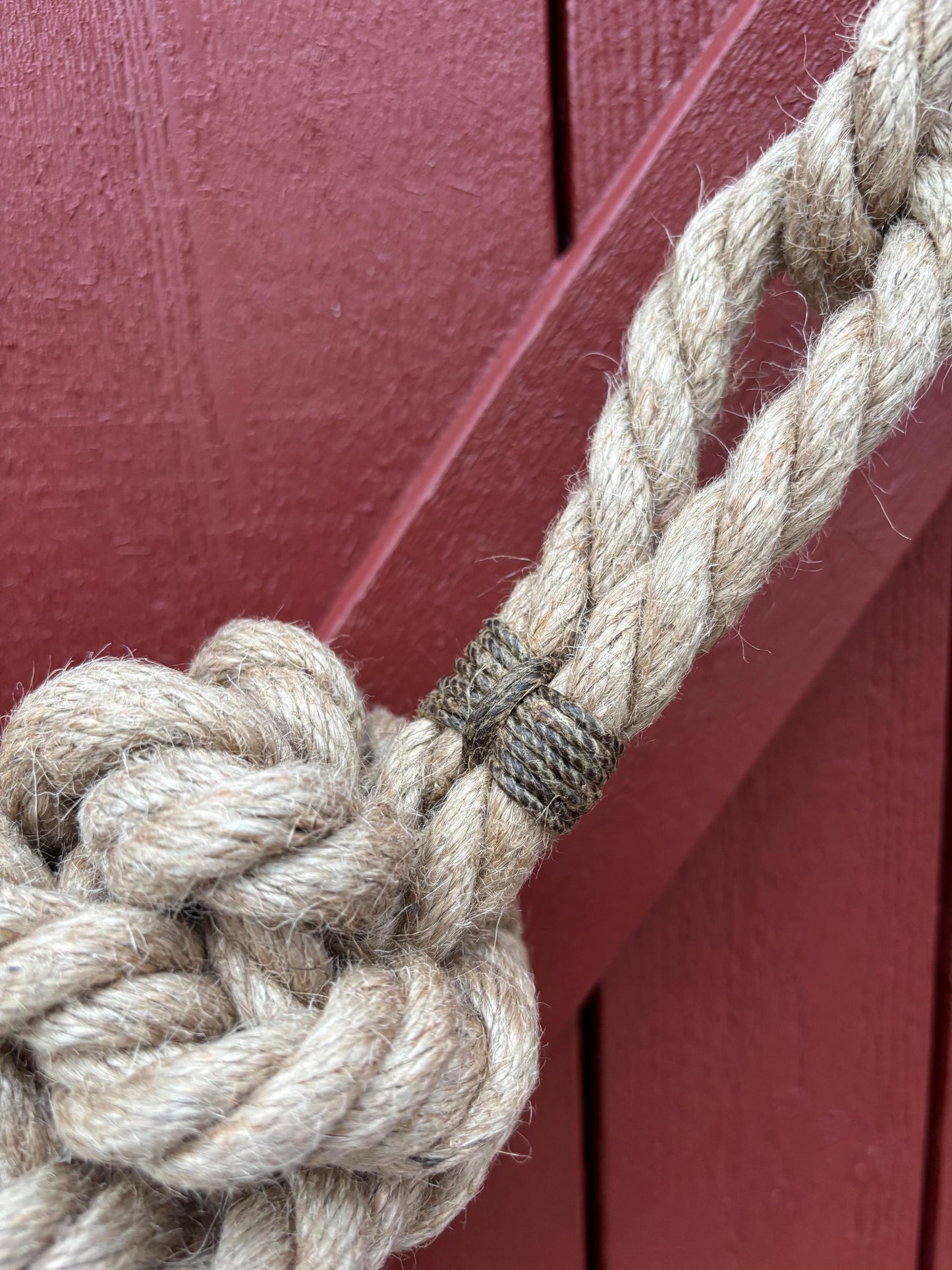 Custom Extra Long Horizontal Hemp Rope Fender – Handmade Boat Fender for Extended Protection