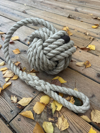 Hemp Monkey Fist Knot – Handmade Nautical Rope Knot