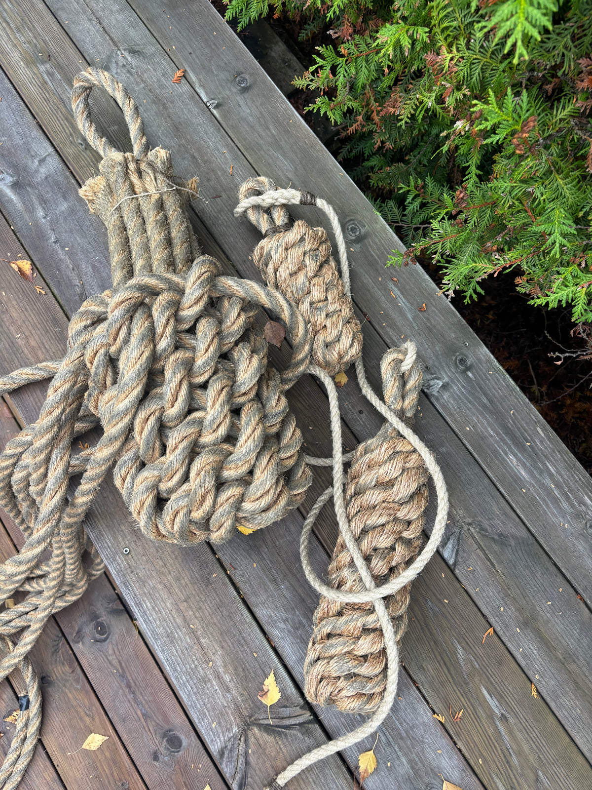 Yacht Rope Fender - Handmade for Larger Boats with Heritage Manila Rope