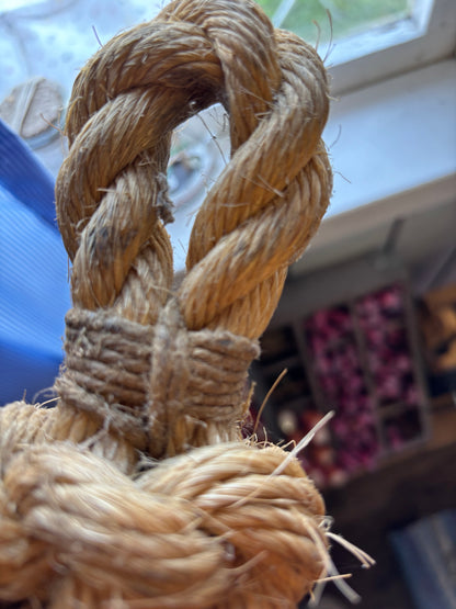 Hemp Bow Fender – Handmade Rope Fender for Classic Wooden Boats