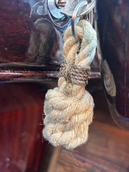 Hemp Rope Fender Key Ring – Handmade Nautical Accessory
