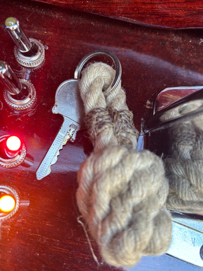 Hemp Rope Fender Key Ring – Handmade Nautical Accessory