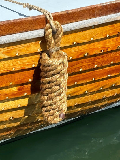 Classic Manila Rope Fender – Handmade Boat Fender for Wooden Boats