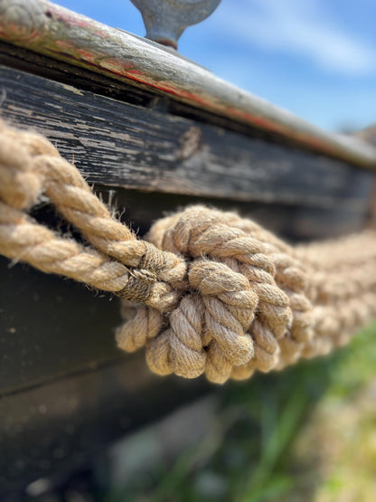 Custom Extra Long Horizontal Hemp Rope Fender – Handmade Boat Fender for Extended Protection
