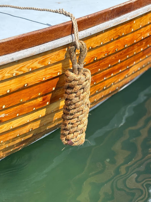 Classic Reclaimed Rope Fender – Handmade Boat Fender with Heritage Rope