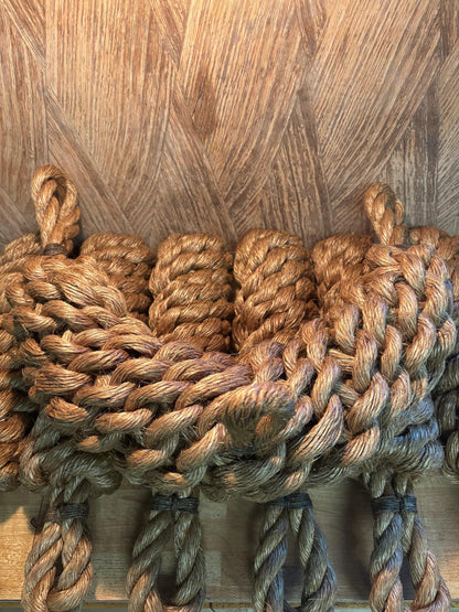 Manila Bow Fender – Handmade Rope Fender for Classic Wooden Boats
