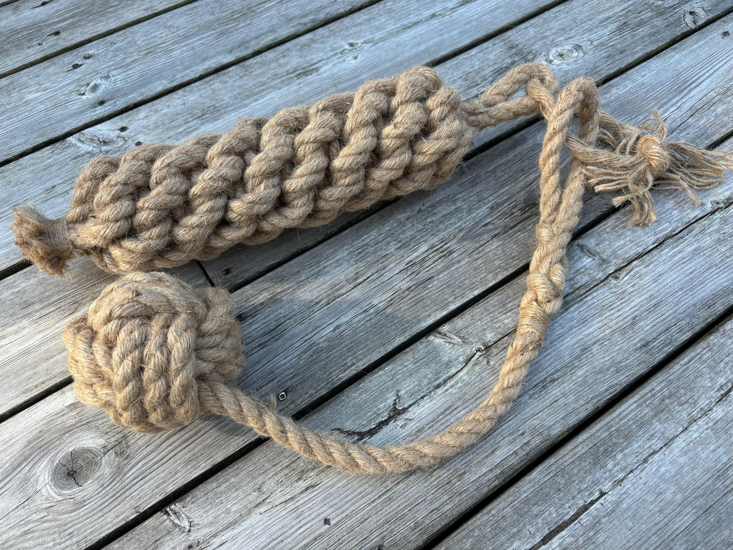 Hemp Monkey Fist Knot – Handmade Nautical Rope Knot