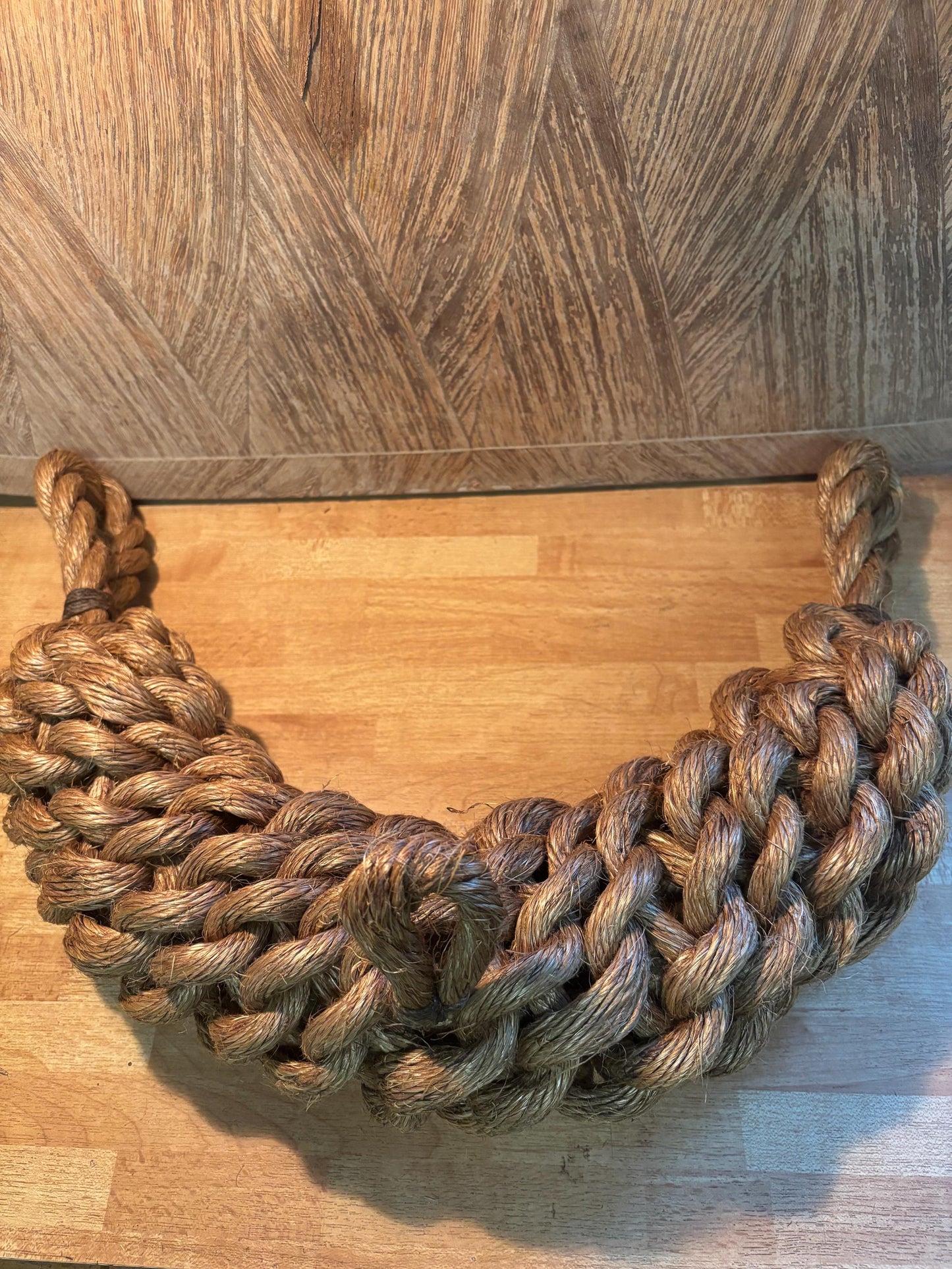 Manila Bow Fender – Handmade Rope Fender for Classic Wooden Boats