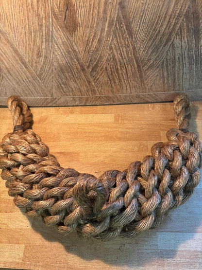 Manila Bow Fender – Handmade Rope Fender for Classic Wooden Boats