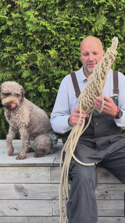 Hemp Bow Fender – Handmade Rope Fender for Classic Wooden Boats