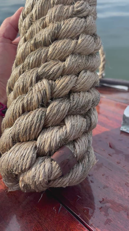 Classic Reclaimed Rope Fender – Handmade Boat Fender with Heritage Rope