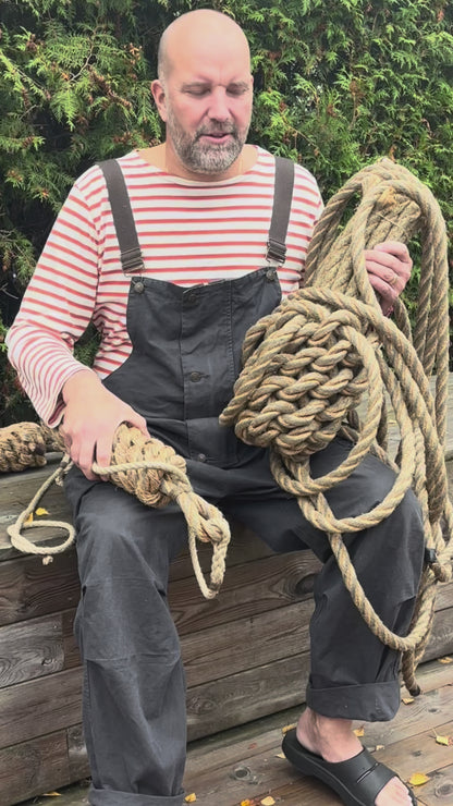Yacht Rope Fender - Handmade for Larger Boats with Heritage Manila Rope